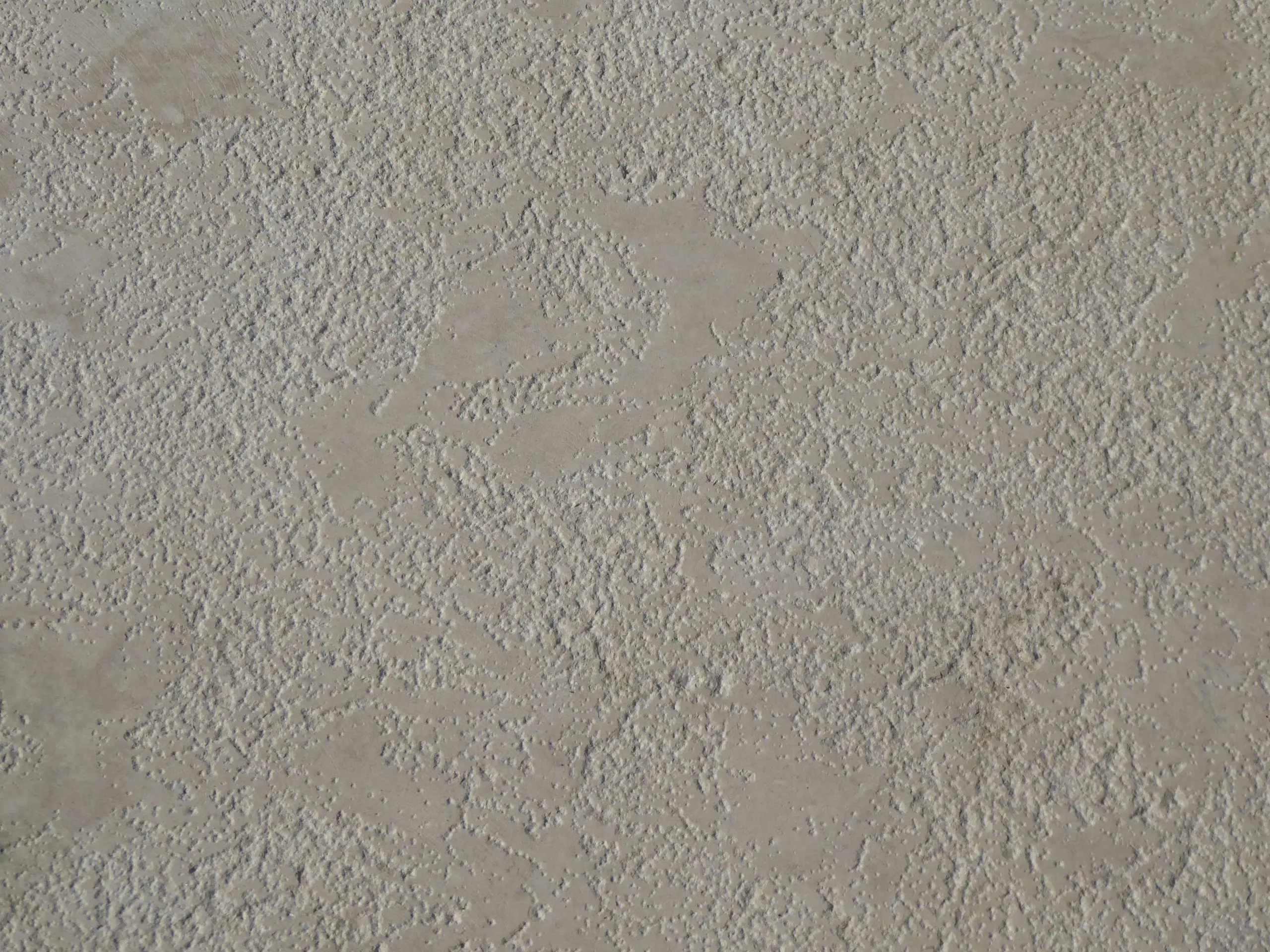 Textured lime plaster wall in a warm grey